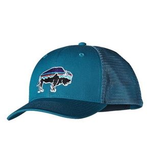 NWT Patagonia buffalo blue trucker hat